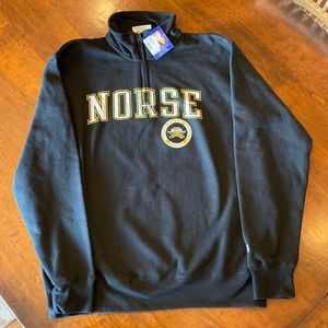 Men’s NKU Norse quarter zip sweatshirt - NWT! 50/50 cotton/polyester